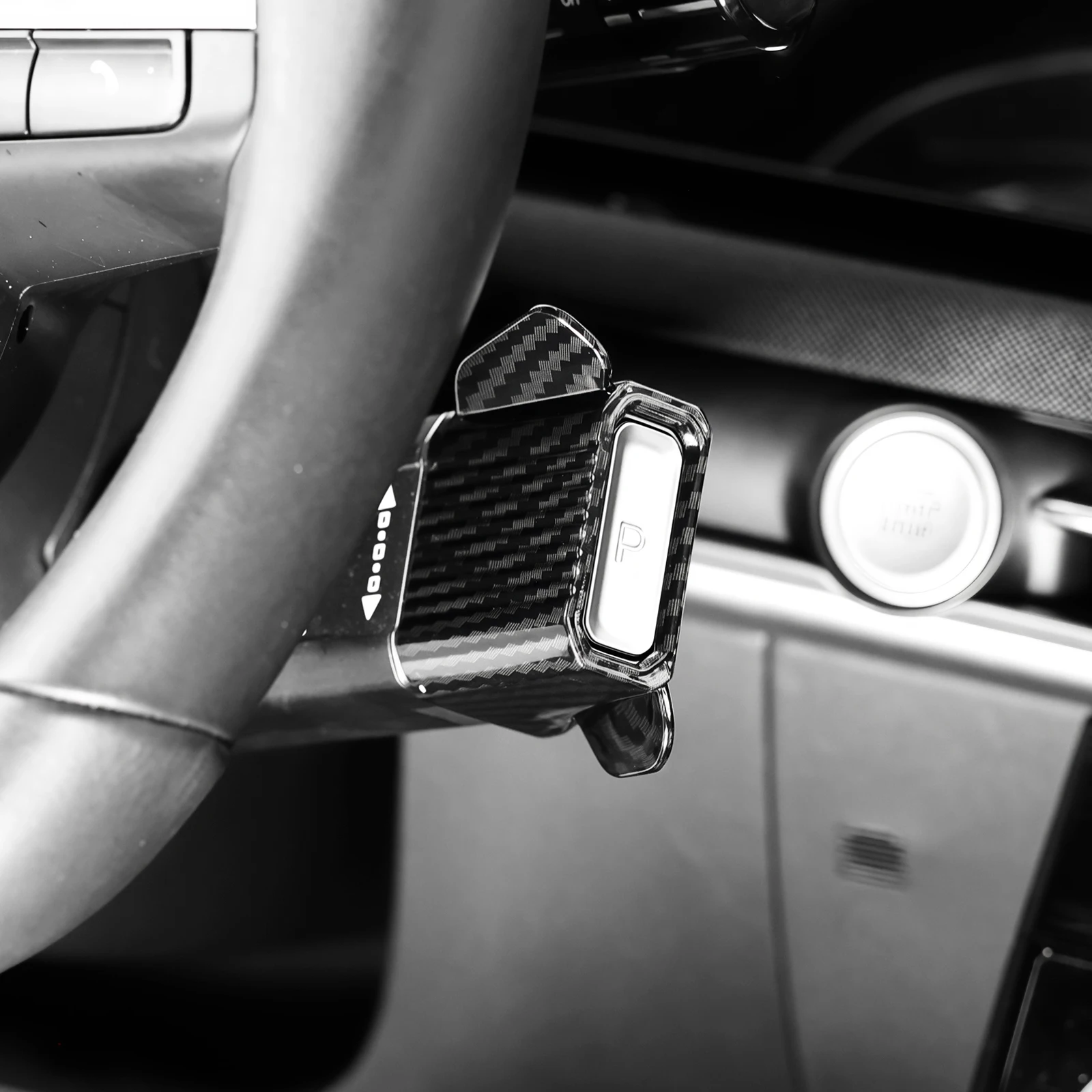 

New Style ABS Steering Wheel Shift Gears Switch Assistor For Hyundai Kona SX2 2024 Interior Accessories