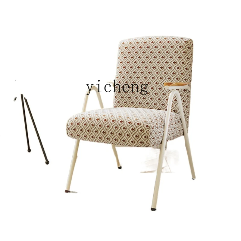 Couch Balcony Furniture Single Sofa Iron Home Leisure Chair