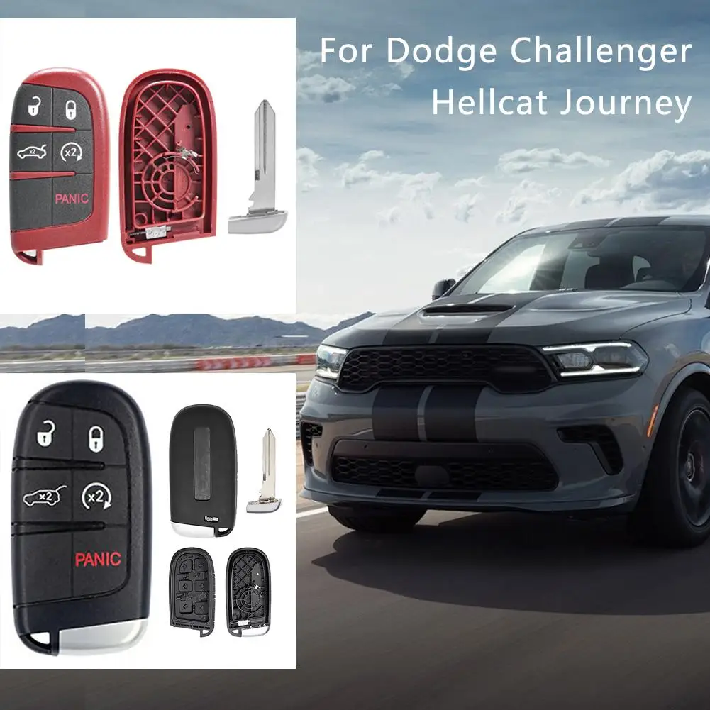  for Dodge Challenger Charger Durango For Chrysler 300 Jeep SRT 2009-2022 Car Key Shell Case auto Buttons C1Y1