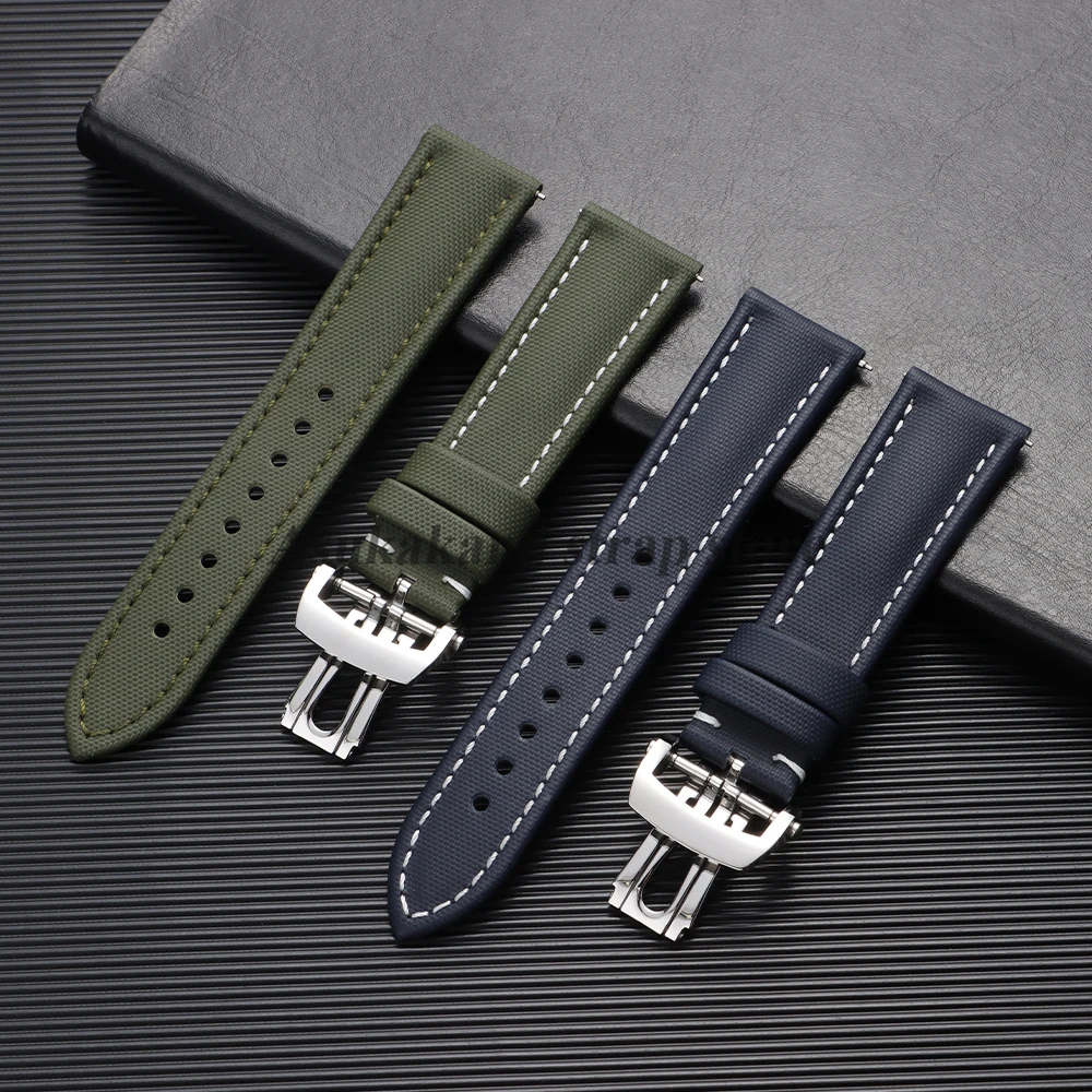 Chiusura pieghevole lucida in acciaio inossidabile da 20 mm per pulsante Blancpain per accessori di ricambio per fibbie per cinturini in nylon e pelle