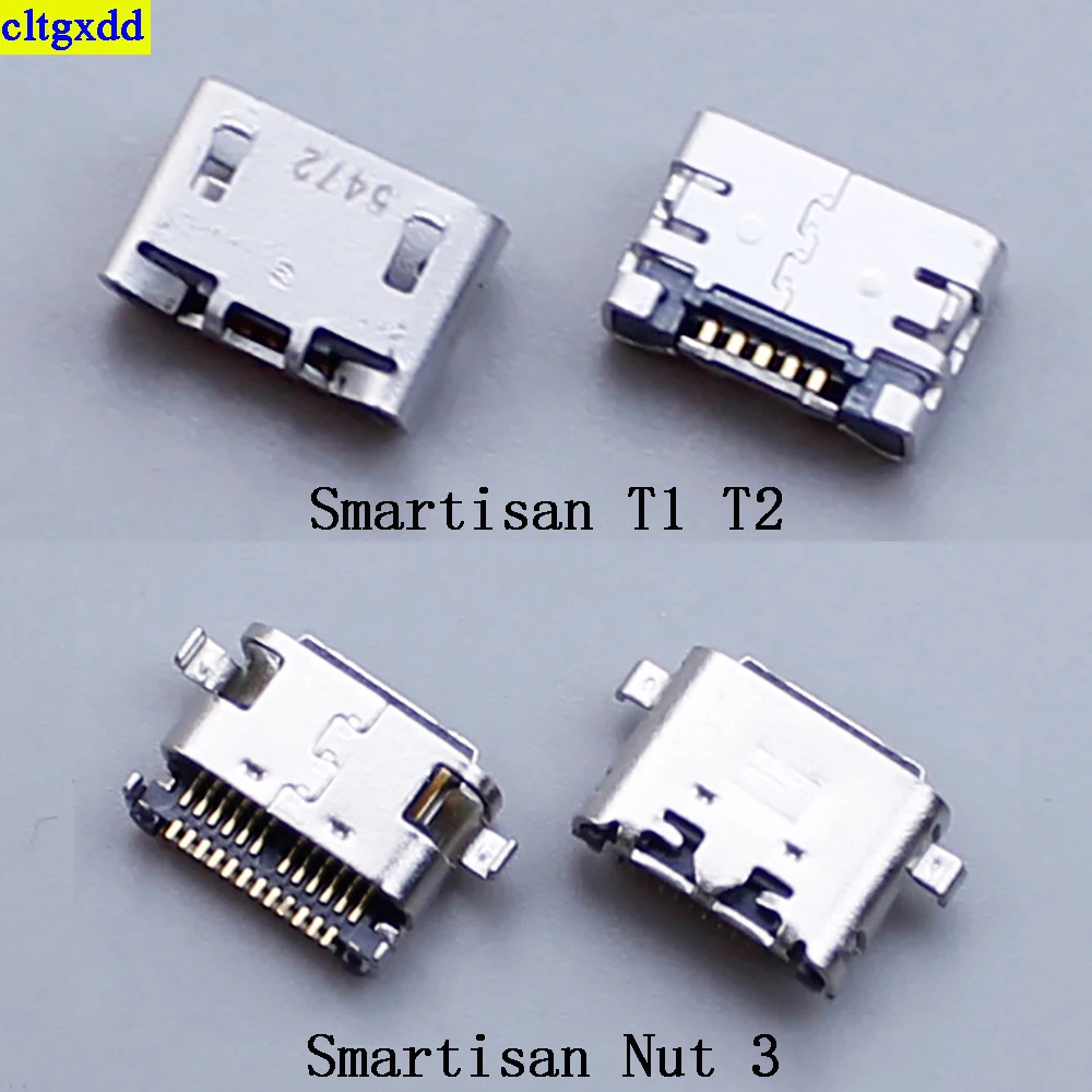 cltgxdd 1piece micro charging port FOR Smartisan T1 T2 Smartisan Nut 3 Type-c USB charger plug socket connector accessories