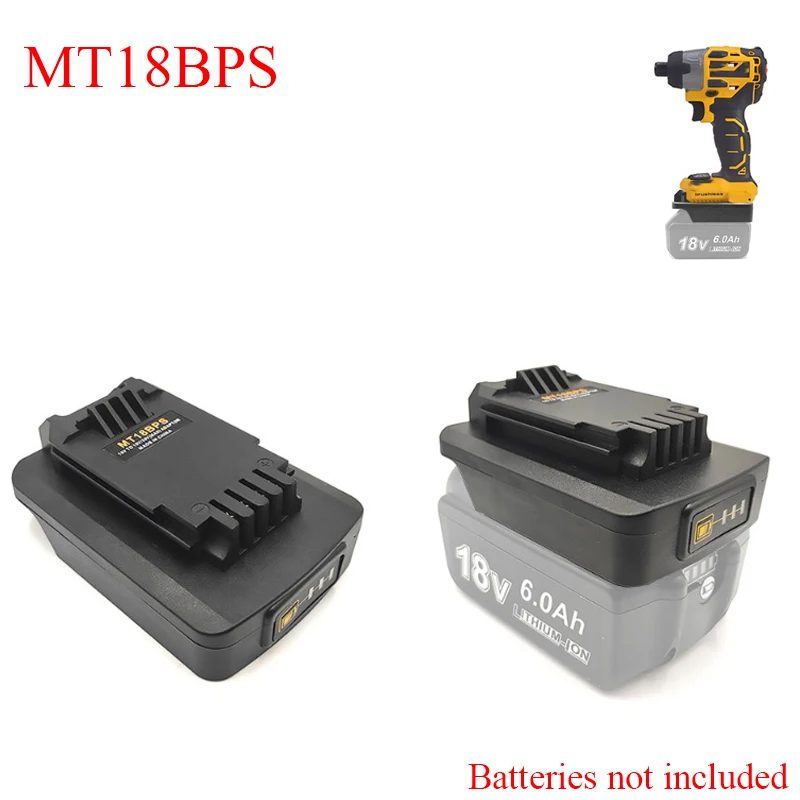 

For Dewalt/Milwaukee/Makita 18-20V Batteries for Black&Decker/Porter&Cable/Stanley 18-20V Tools DW20BPS MIL18BPS MT18BPS Adapter