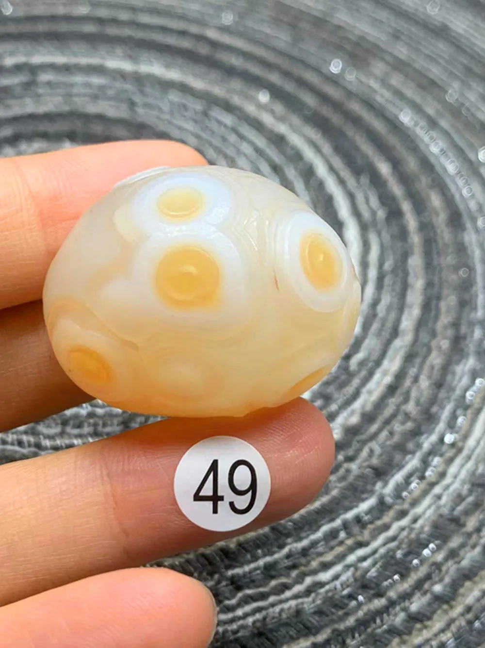 A4 Naturalck agate Alxa Gobi Eye Mineral Specimen Energy Crystal Chakra Reiki Healing