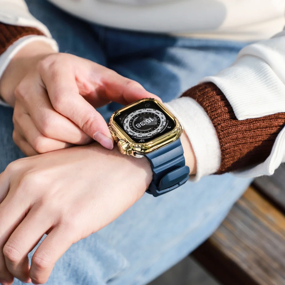 Силиконовый ремешок для Apple Watch Band 49 мм 46 мм 45 мм 44 мм Спортивный браслет для аксессуаров Iwatch Ultra 2 49 мм Серия 10 9 8 7 6 SE