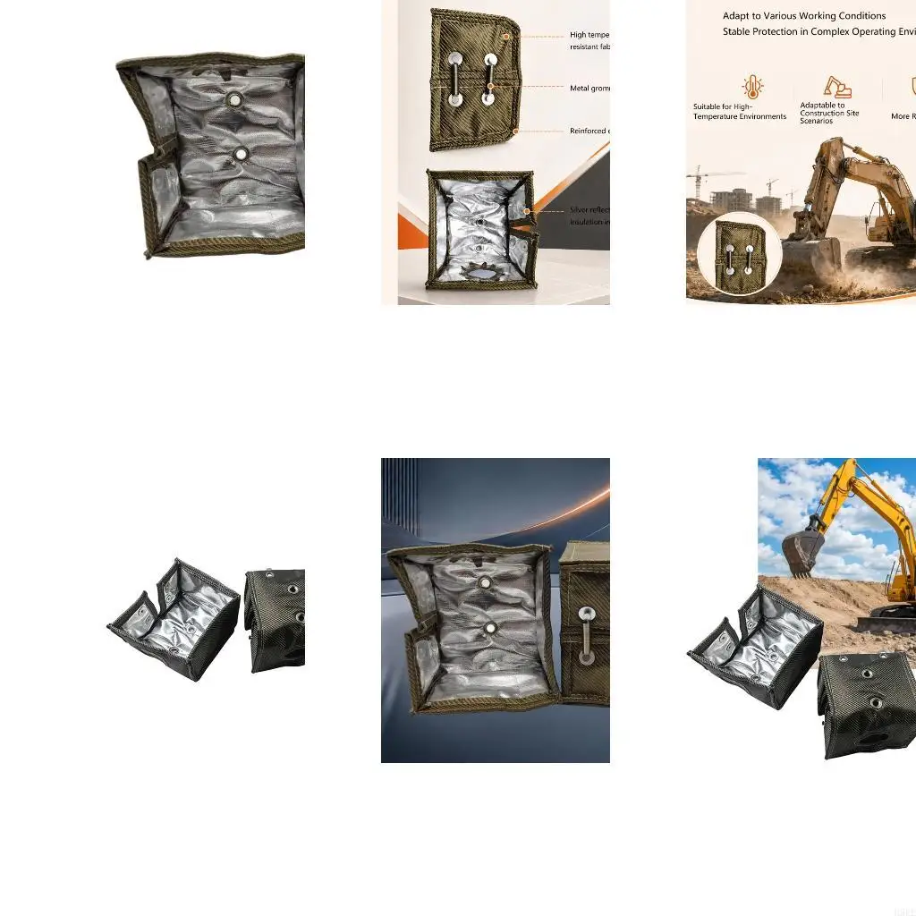 Engine Area Dust Cover with Reflective Inner Lining Pad Layer H9EE