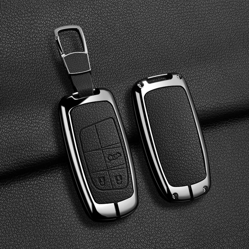 

2 3 Buttons Car Zinc Alloy Key Case For Jeep Grand Cherokee WK2 KL Wrangler JK JL MP Patriot Renegade Commander Compass Keychain