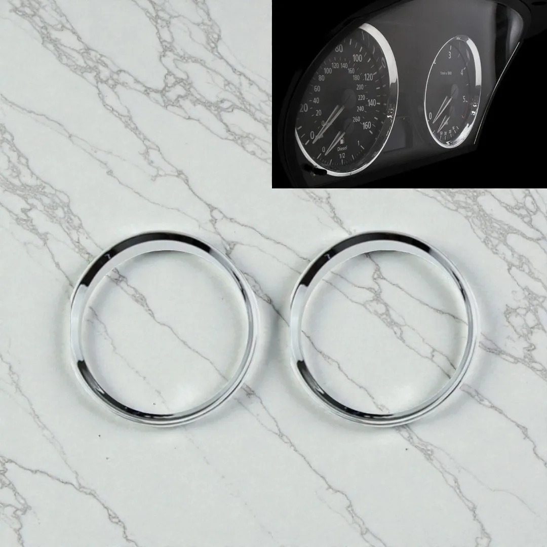 

2 шт. хромированные декоративные кольца для приборной панели BMW M3 E90 E91 E92 E93