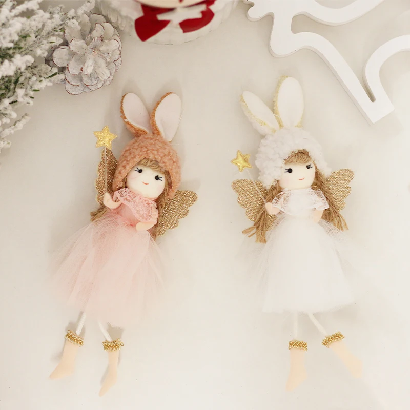 Cute Girl Christmas Hanging Angel Doll Pendant Angel Ornaments Plush Doll For Christmas Party,Wedding,Valentine's Day Decoration