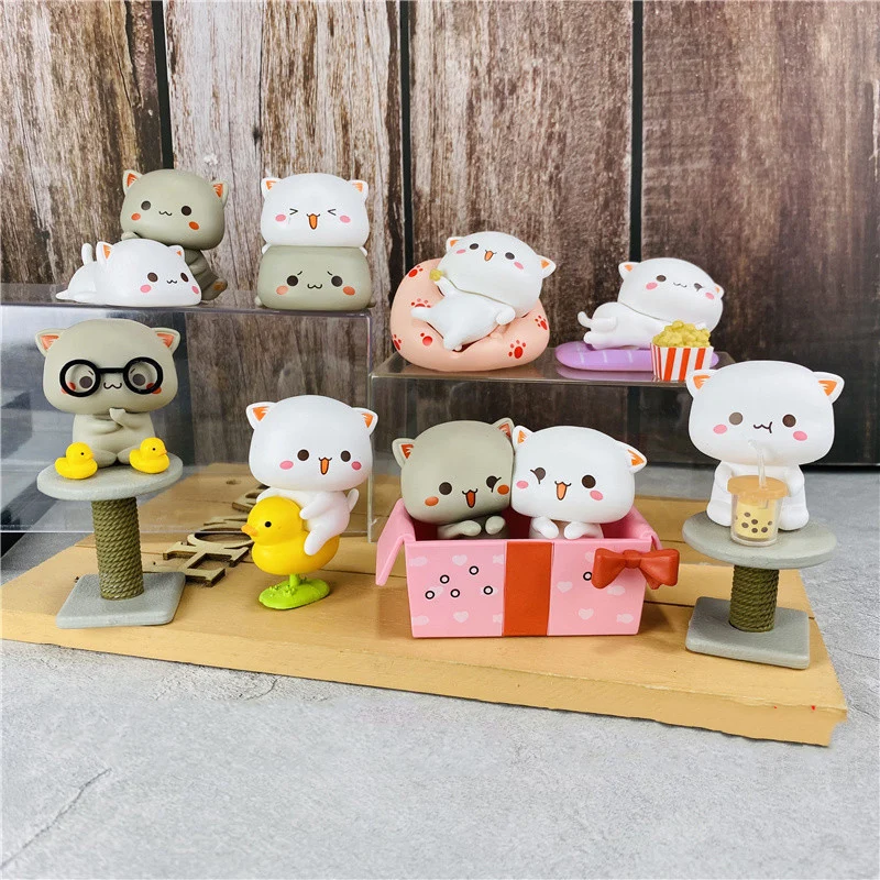 Blind Box Toys Mitao Honey Peach Cat Figure Doll 2 Season Lucky Cheap Cute Blind Bag Cartoon Children's Birthday Christmas Gift