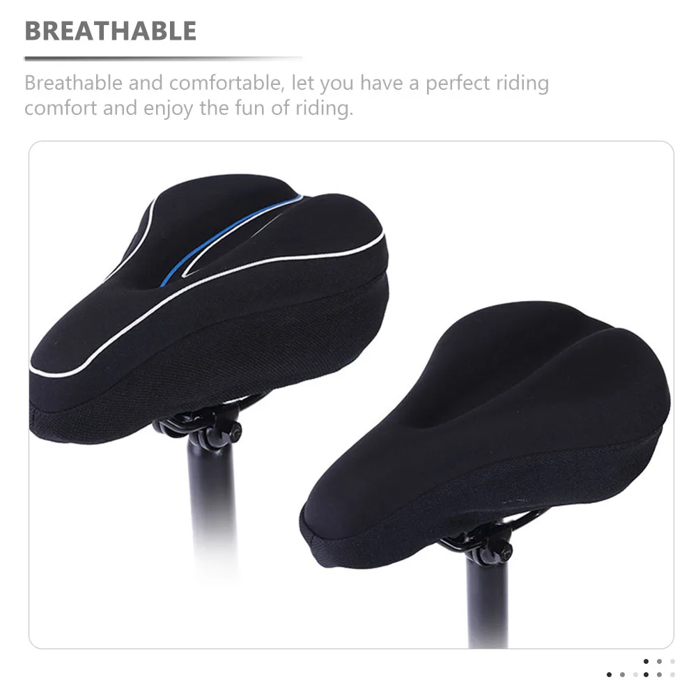 

1pc Silicone Bike Seat Cover Cushion for Mountain Road Bikes Thickened Breathable Cycling Saddle Pad Comfort Riding Accessories
