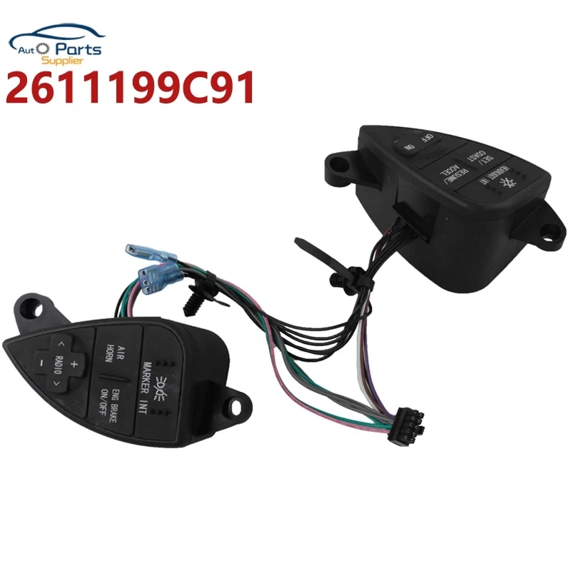 ステアリングホイール2611199c91クルーズおよびオーディオスイッチ国際プロスター用新品2007-2016