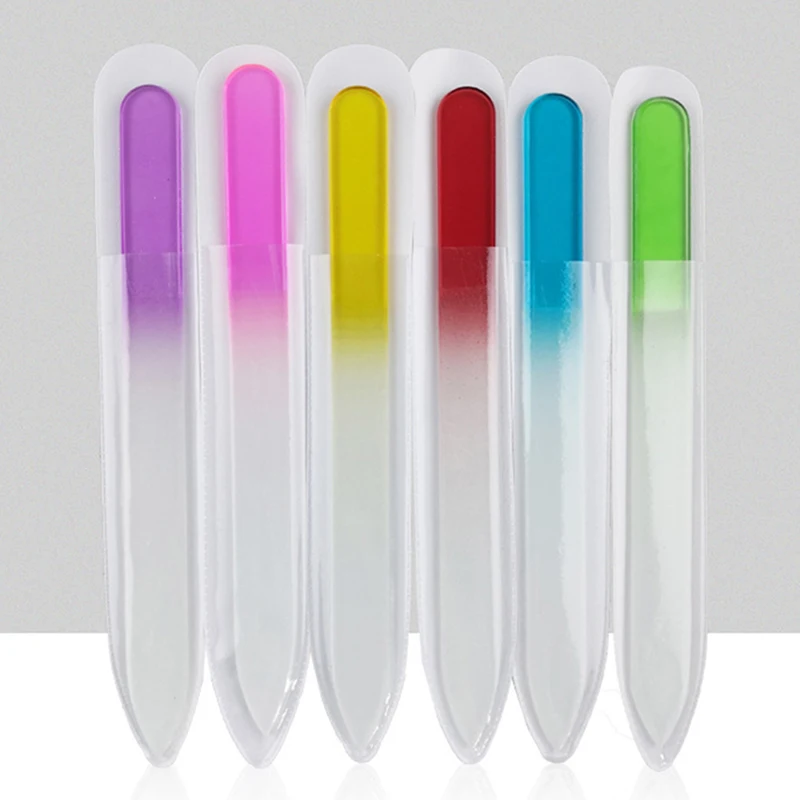 1 шт. пилки для ногтей, пилка для ногтей из хрустального стекла, шлифовальный стержень, двусторонняя пилка для маникюра, инструменты для шлифовки ногтей