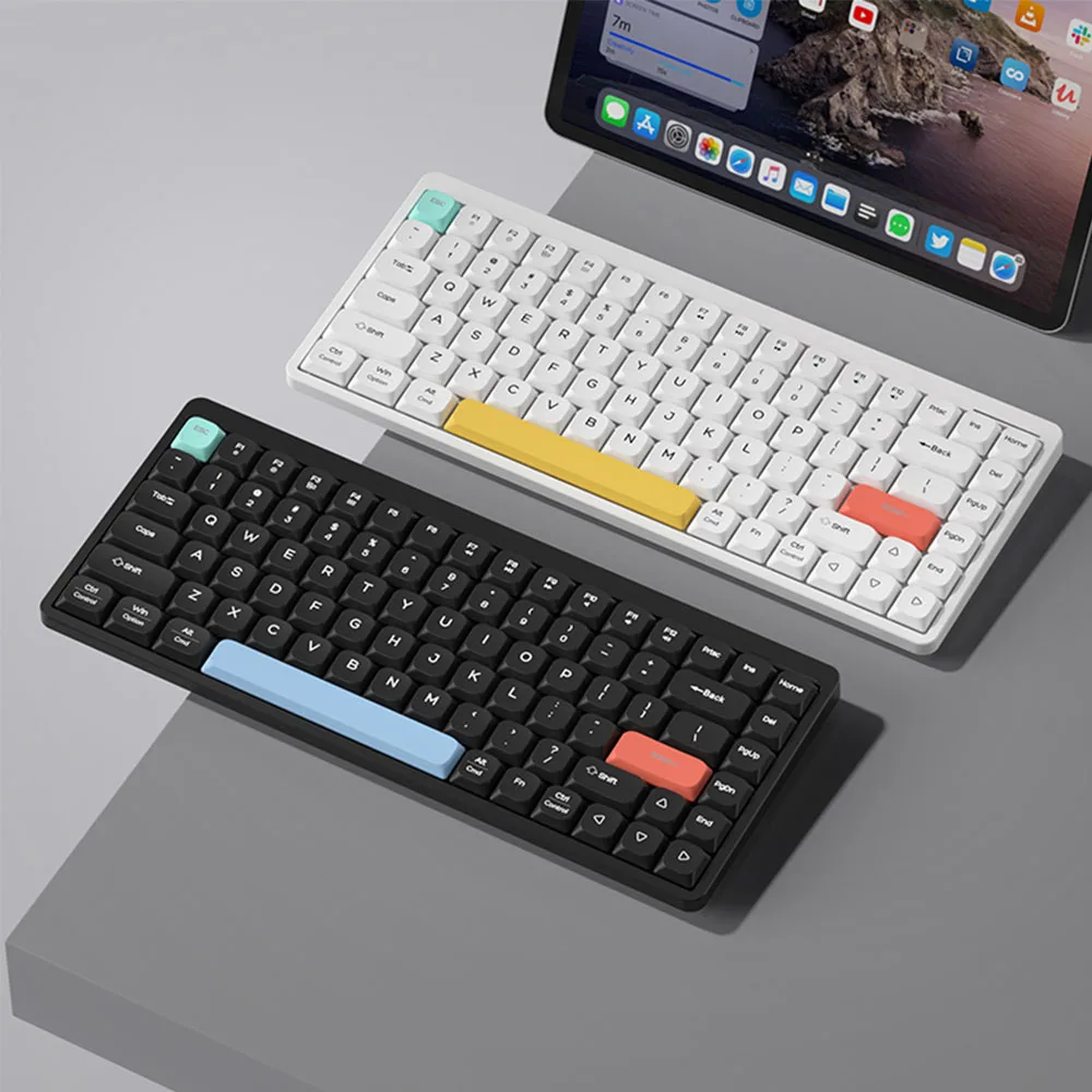 

84% Wireless Mechanical Keyboard For Windows MacOS Low-profile Keyboards Type-c 2.4G Keyboard With 1000mA Battery