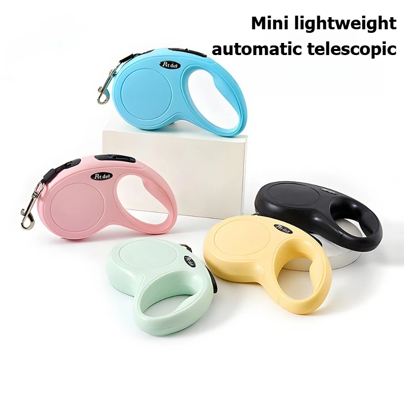 Pet leash for cats and dogs Automatic retractable dog walking chain attachment for pets Pet supplies Small dog portable version