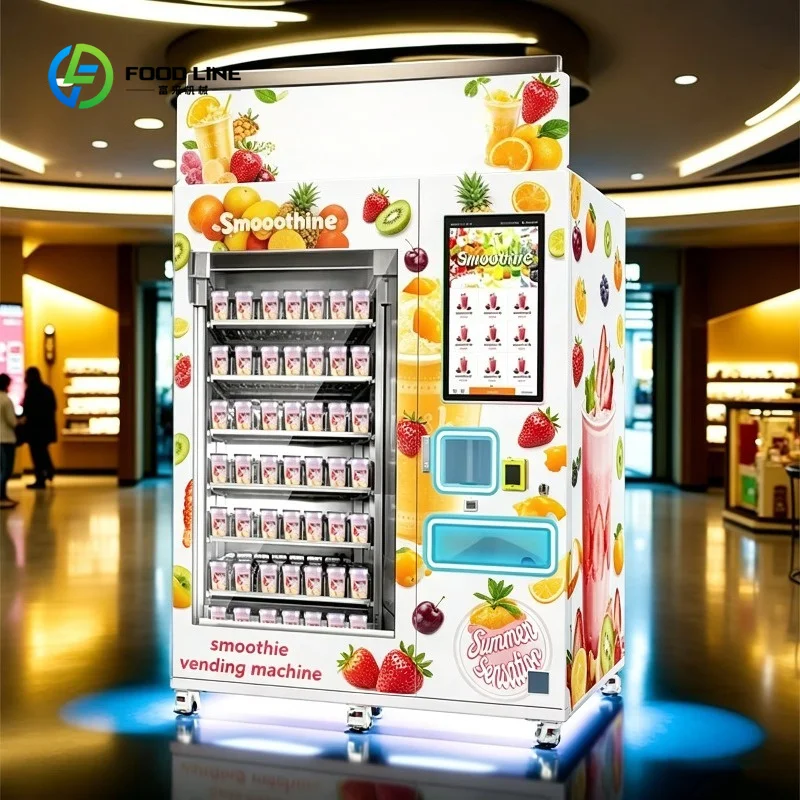 Customized ATM Smoothies Smoothie Frozen Fruit Vending Machine Inventory Vending Machine Smoothie