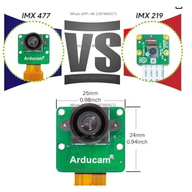 0251 B0251 Arducam Mini 12.3MP HQ IMX477 Camera Module Compatible with Nvidia Jetson Electronic Image Accessory