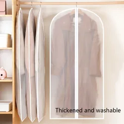 Clothes dust cover household washable coat dust bag waterproof transparent hanging clothing bag suit cover