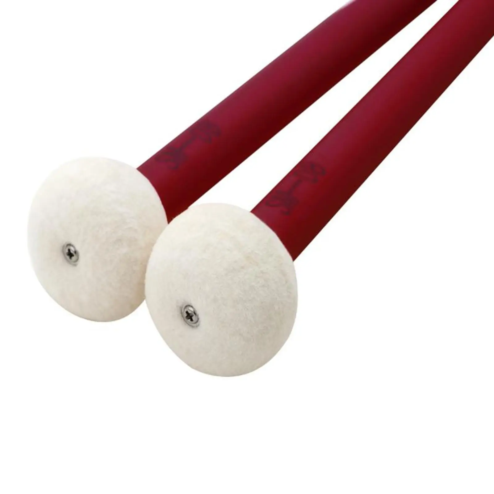 2 Pieces Classic Felt Drum s Double End Cymbal Mallet Wood Electric Drum Kit Bass Drums Replacement