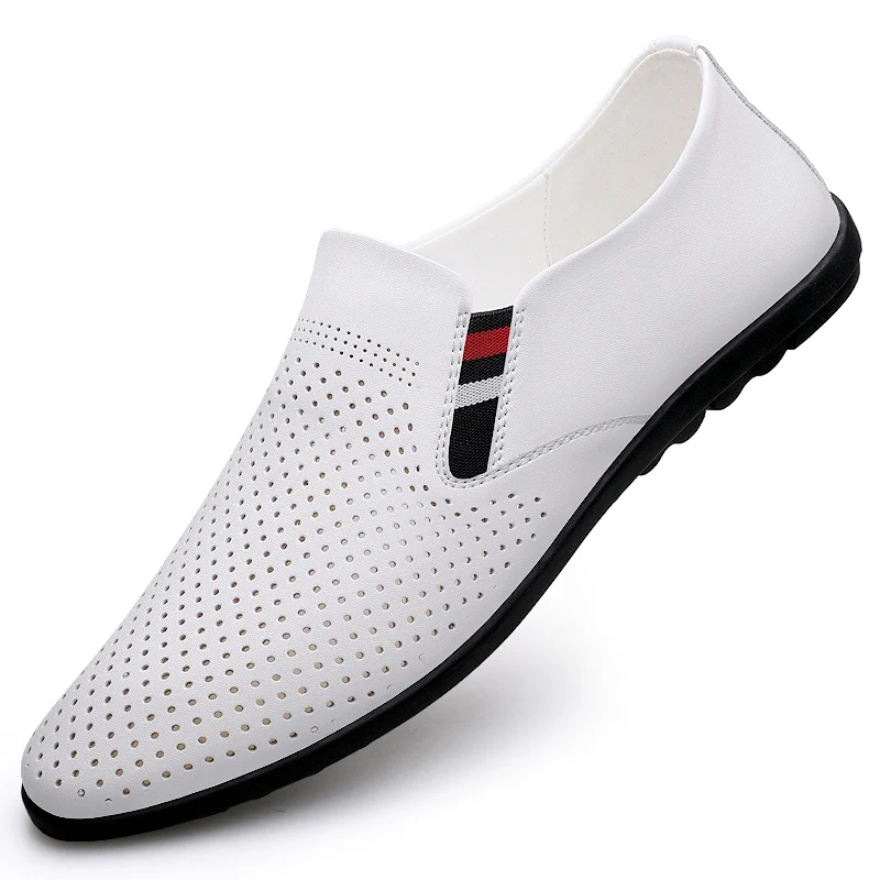 

Genuine Leather Mens Loafer Casual Daily Shoes For Man Lightweight Comfortable Moccasins Male Shoes Business Summer Footware Man