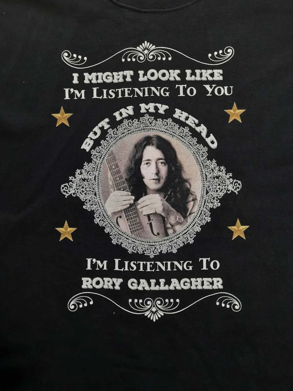 Rory Gallagher But In My Head T-Shirt Unisex Cotton Tee S-5XL