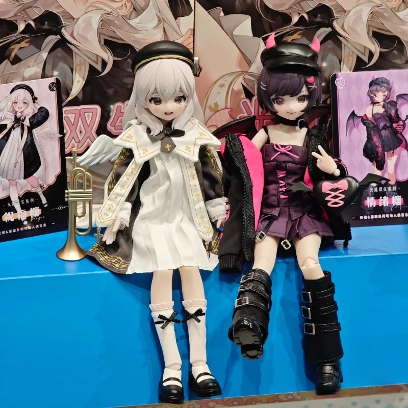 

Neo Eden Nightmare Twins Mjd Blind Box Original Light Collectible Bjd Doll Figures Ornament With Oc Makeup Action Accessories