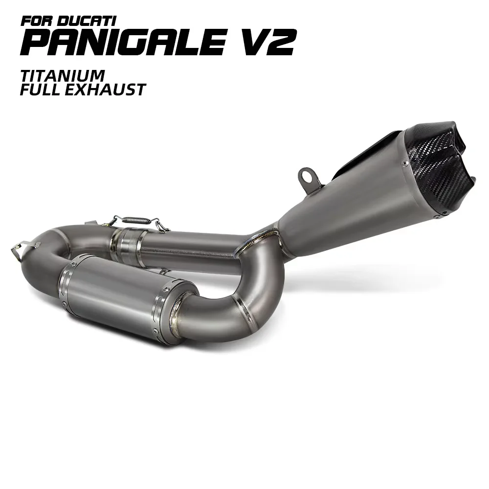 Motorcycle Exhaust Modify Slip on Line Kit For Streetfight V2 V2S Panigale V2 V2S 20-24 Titanium Escape Muffler with DB Killer