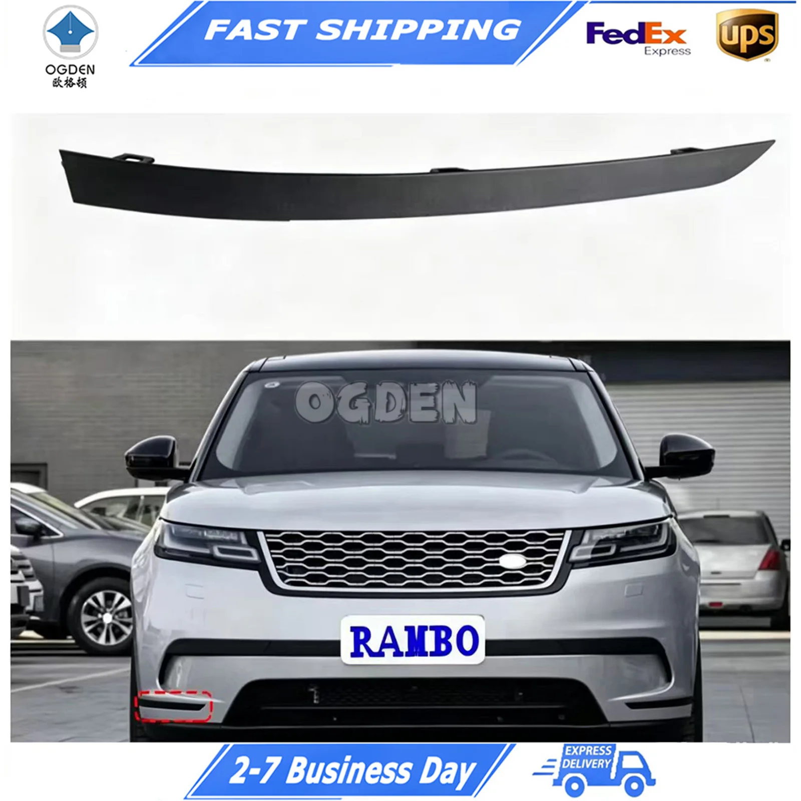 

Нижняя декоративная накладка OGDEN для переднего бампера, подходит для Range Rover Velar LR093509 LR093510