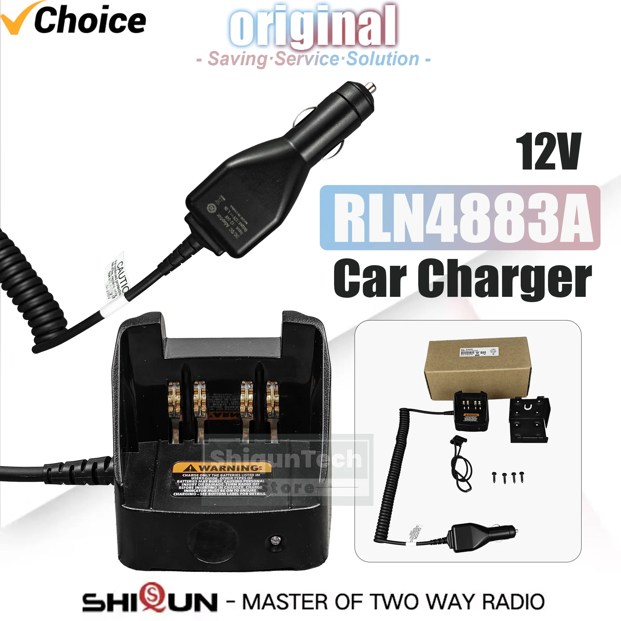 RLN4883A Vehicle Charger Car Charger Cigarette Lighter 12V Compatible with GP328 PRO5150 Two Way Radio HNN9013D HNN9008A Battery