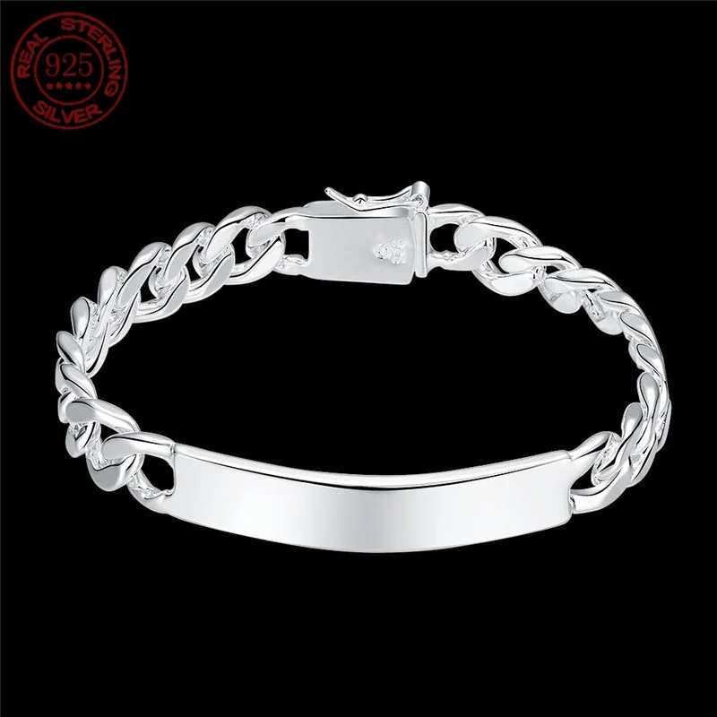 Charm 925 Sterling Silver Design Noble Pretty 10mm Bracelet Men's And Women's Fashion Jewelry Free Shipping Factory Prices