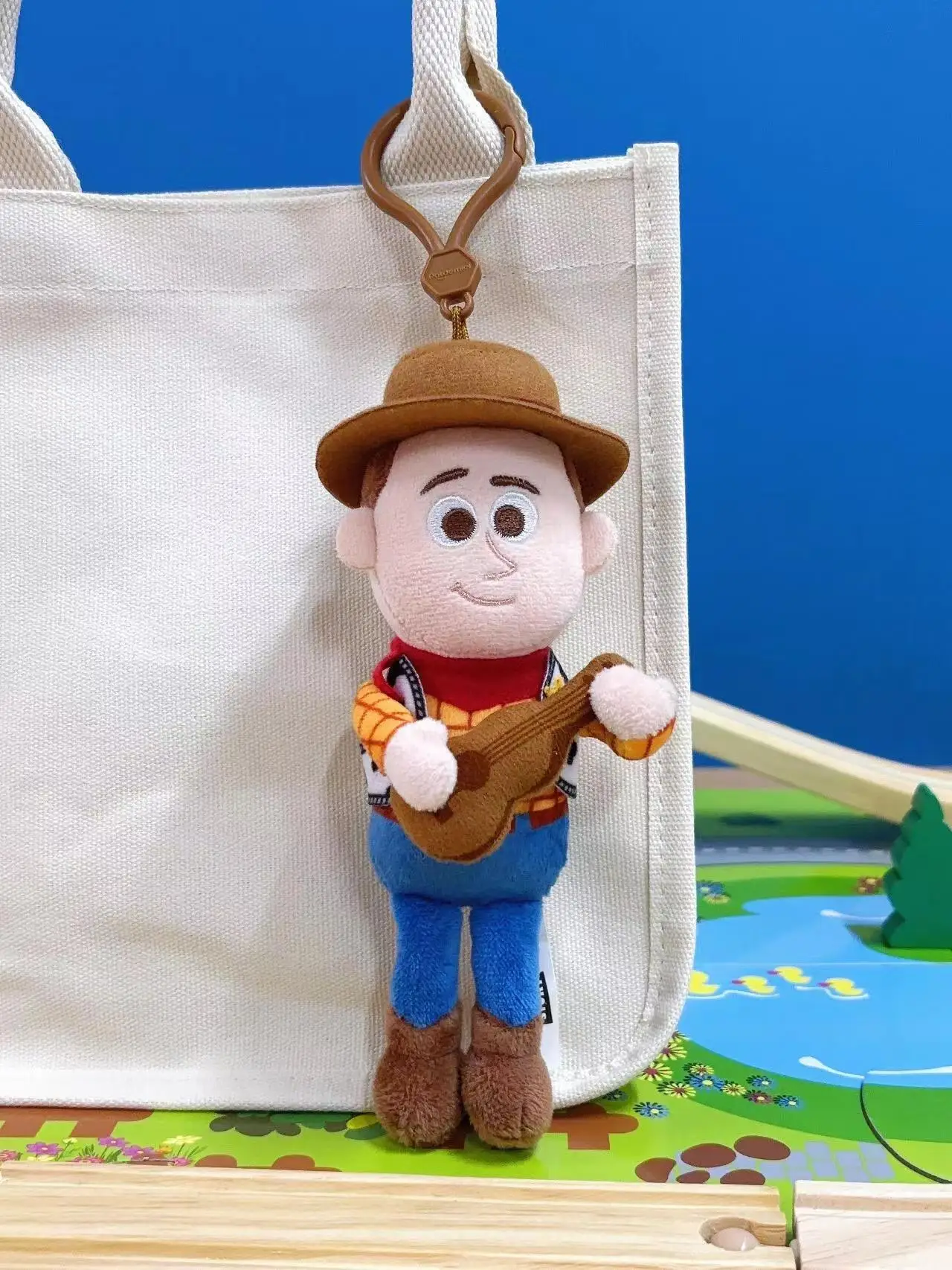 Original 5styles 10-16cm Disney Pixar Cartoon Toy Story Plush Toys Woody Buzz Lightyear Forky Keychain Pendants Stuffed Dolls