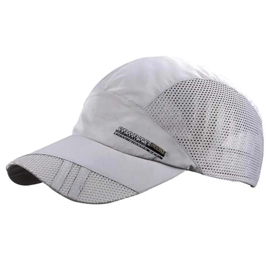 Fashion Mens Summer Outdoor Sport Baseball Hat Running Visor Cap Hot Popular New Cool Quick Dry Mesh Cap 6 Colors