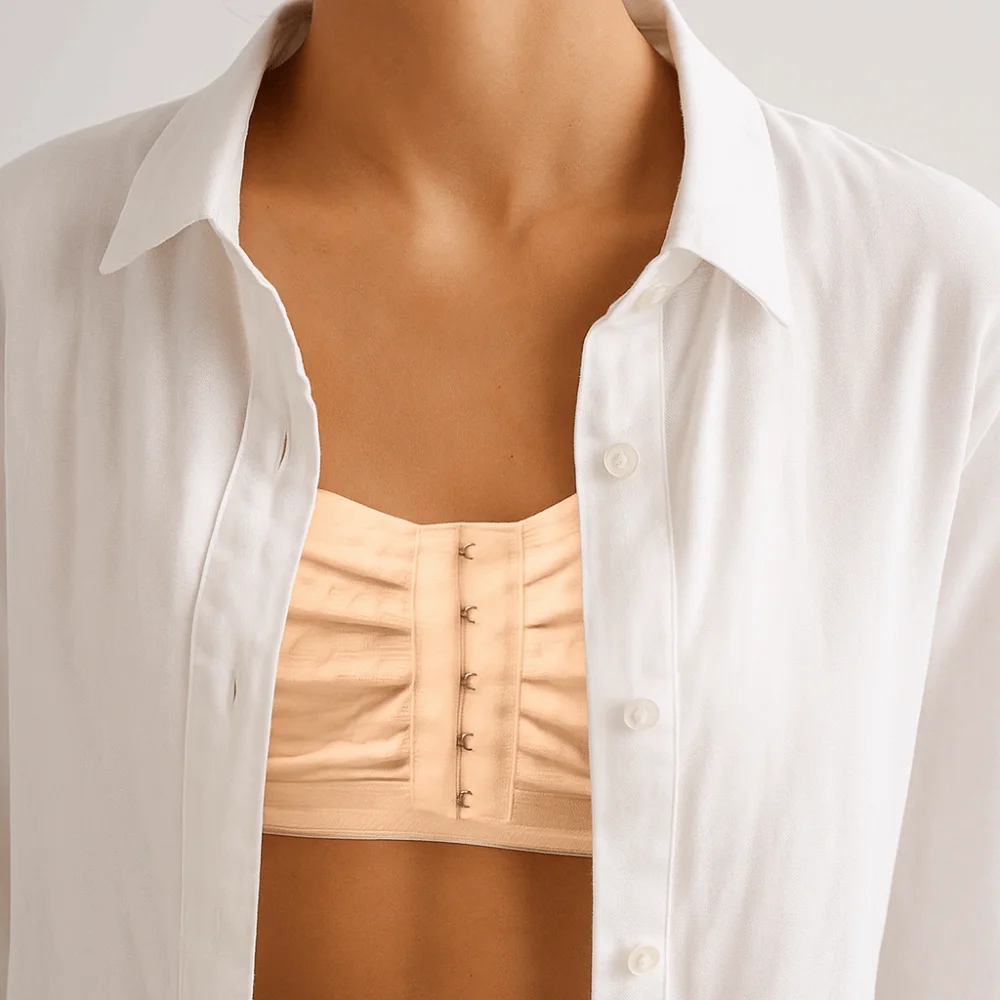 Plooien Front Button Strapless Top Draadloos Antislip Kant Hart Tube Top Nauwsluitend ondergoed Strapless Onzichtbare BH Dames