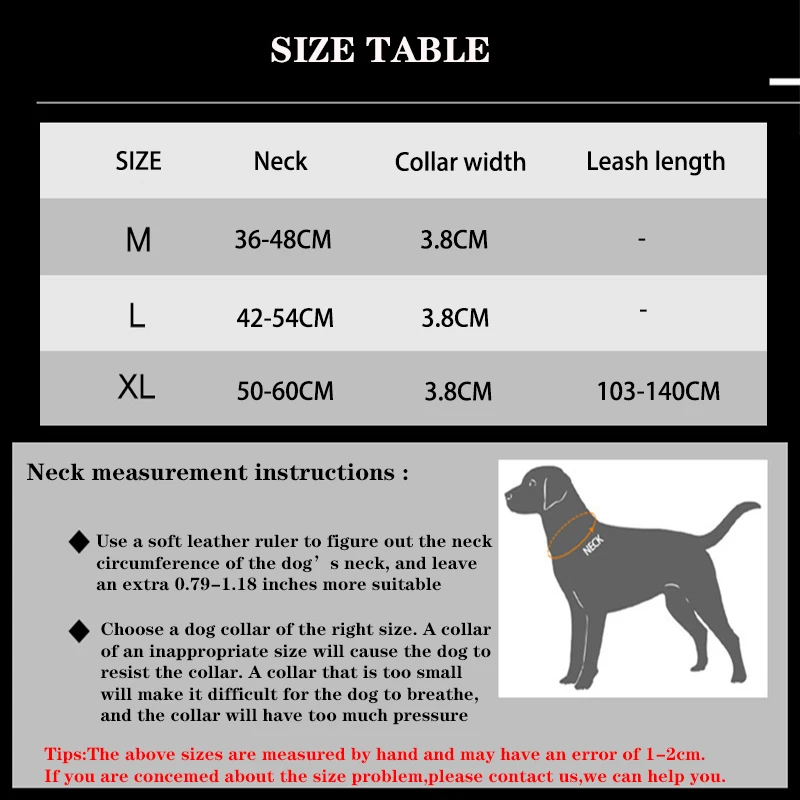 Reflective Tactical Dog Leash Set 4