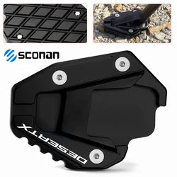 Motorcycle CNC Aluminum Foot Kickstand Side Stand Enlarge Extension Plate Accessories For Desert X DesertX 2022 2023