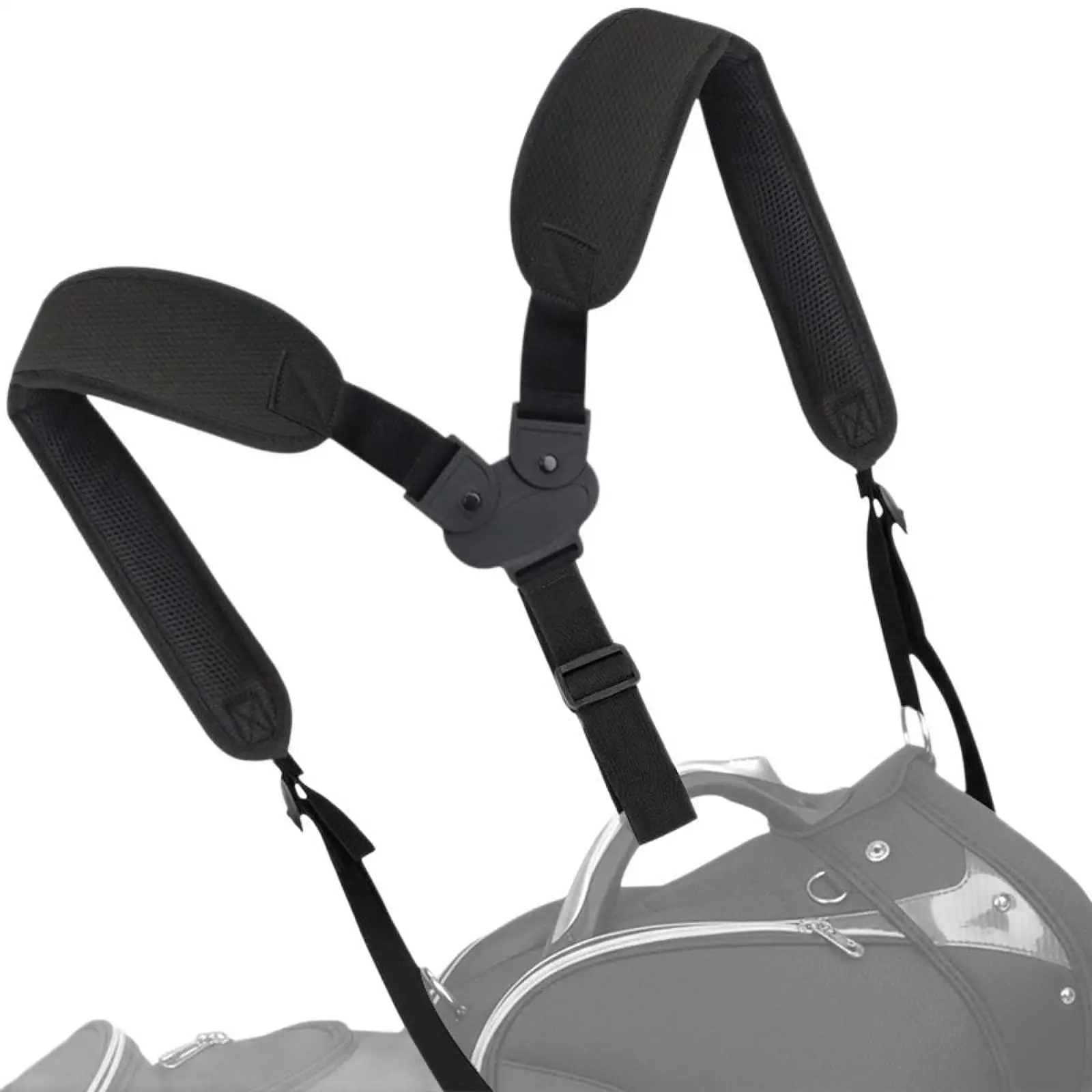 

Улучшенный дышащий эргономичный двойной плечевой ремень для сумок для гольфа, для сумок-штативов и спортивного инвентаря