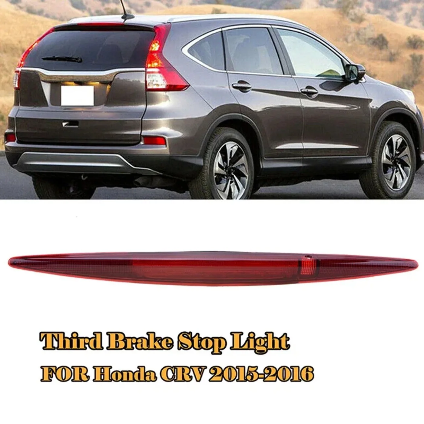 For Honda CRV 2012 2013 2014 2015 2016 White Red Black Stop Light Assembly Rear High Mount Warning 3rd Third Brake Light