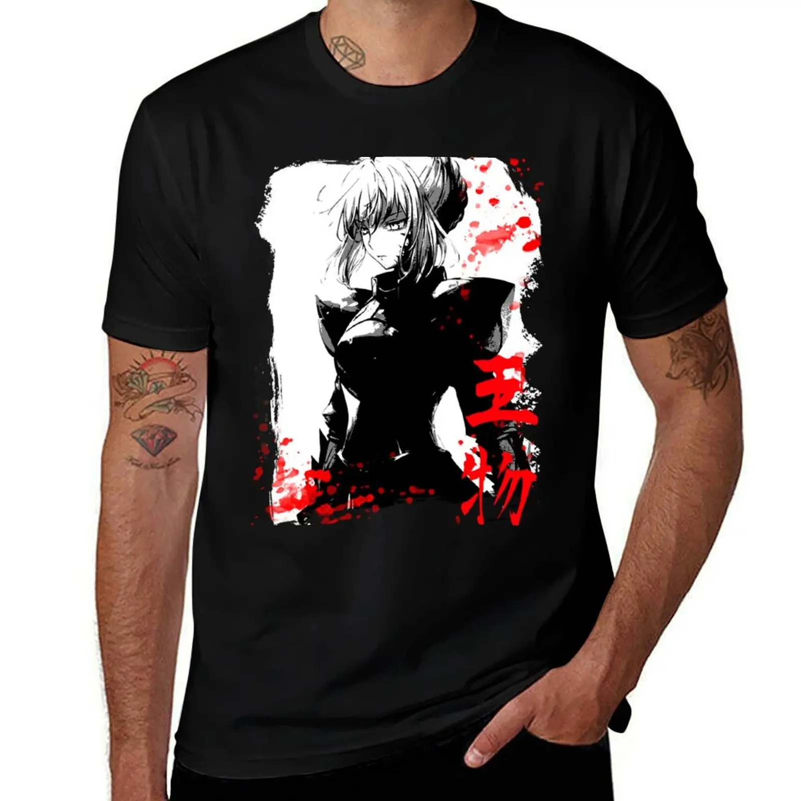 

Fate - Saber T-Shirt cheap stuff custom shirt anime clothes t shirt men 100℅ cotton