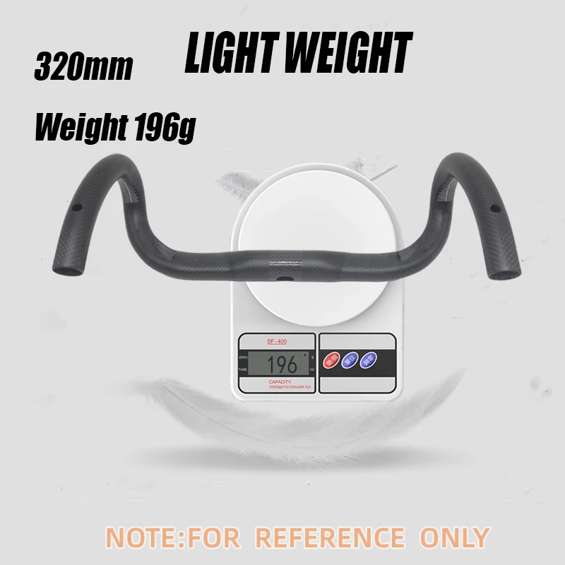 No brand 3k Di2 Carbon Bicycle Handlebar Aero Handlebar Ultra Light 300-440mm Drop Handlebar 31.8mm Internal Line
