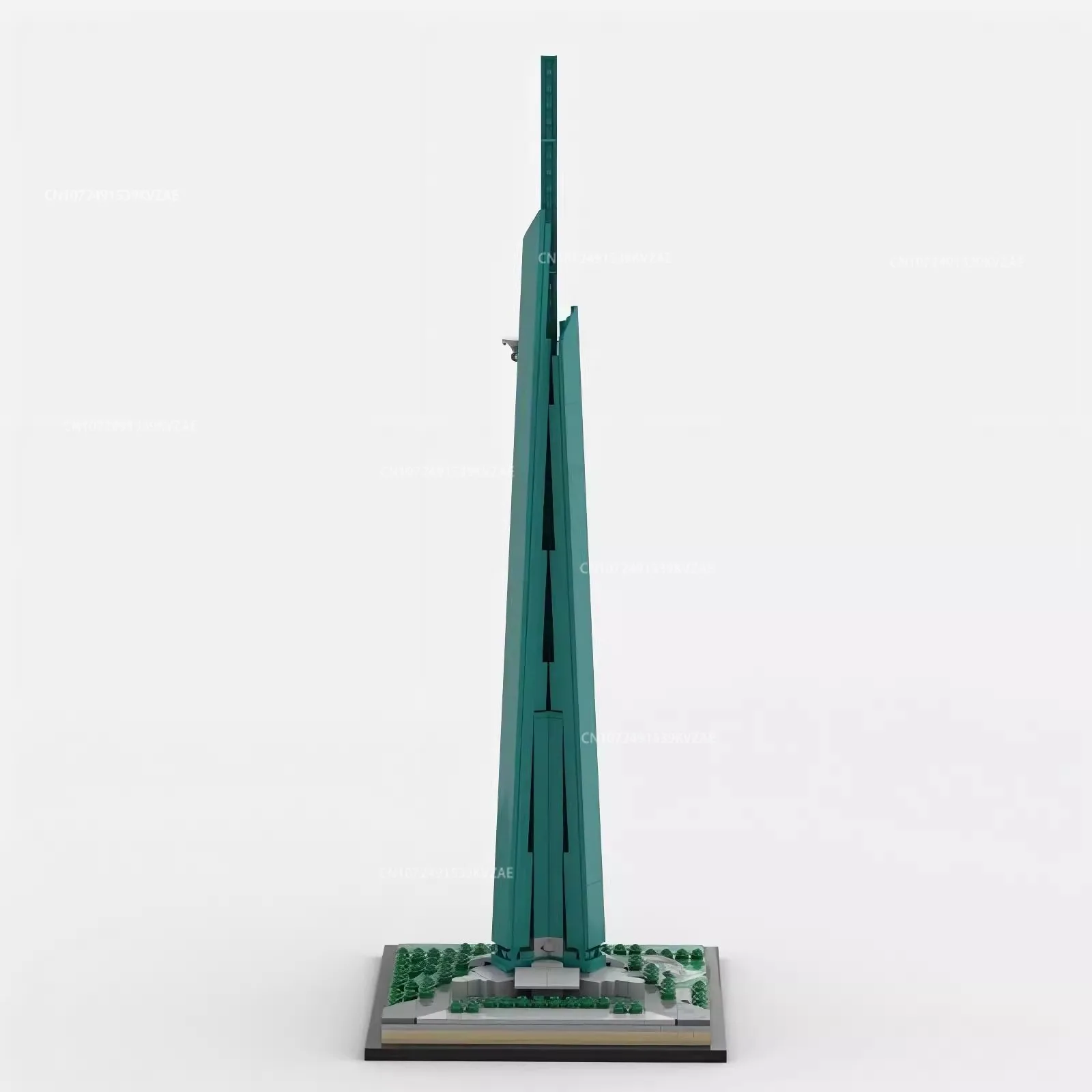 MOC 都市建築スカイラインクアラルーム、ジェッダタワー、ソウルの有名なビルディングブロックストリートビューモデルおもちゃクリスマスギフト