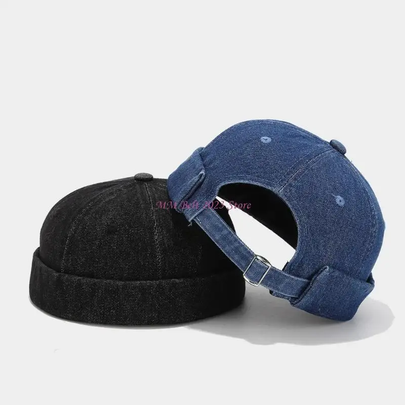 

49ME Fashion Hiphop Denims Hat Breathable Adjustable Hat for Men Women Unisex