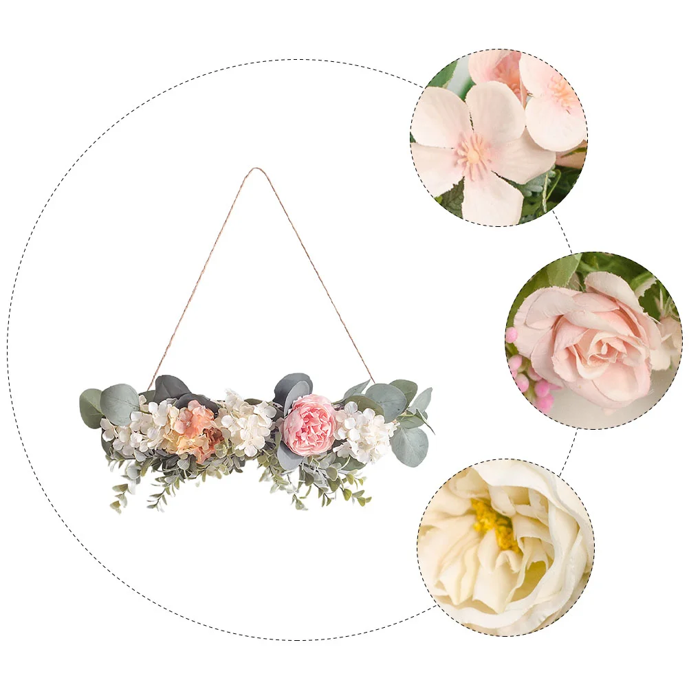 Faux Plant Wall Hanging Flowers Decorative Peony Retro Rose Wall-mounted Ornament Restaurant