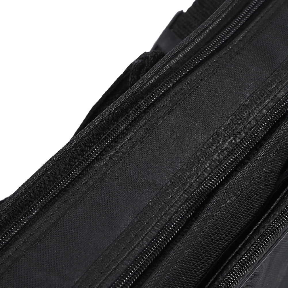 

Водонепроницаемая черная универсальная сумка для альт-саксофона с дополнительной боковой упаковкой, ткань Оксфорд, противоударные сумки для саксофона с двойными плечами