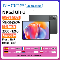 N-one NPad Ultra Tablet,Android 1411.97-inch 2000*1200 FHD Screen,Snapdragon 685 8 Core Max 2.8GHz,128GB ROM, 9200mAh Battery