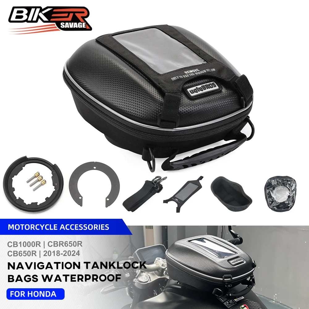 2024 CBR650R Tank Bag For Honda CB1000R CBR CB 650R 2023 Motorcycle Navigation Luggage Tanklock Racing Backpack Accessories