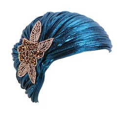 Fashion Beading Women's Turban Cap Lady Headwrap Bonnet