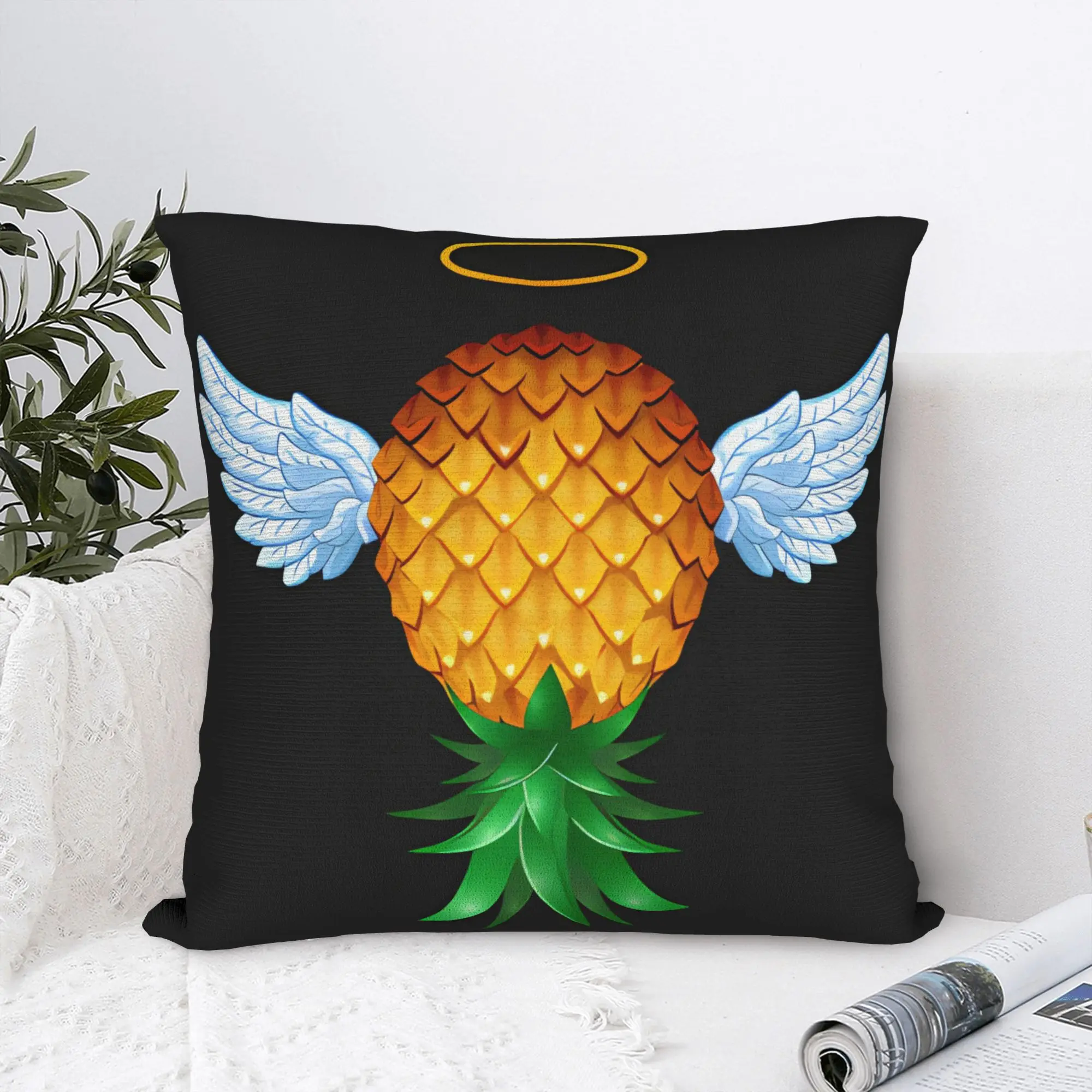 Anatomy Of An Upside Down Pineapple Pillow Cover  Soft Cushion Cover Retro Trendy Pillow Case For Sofa Car Home Decor