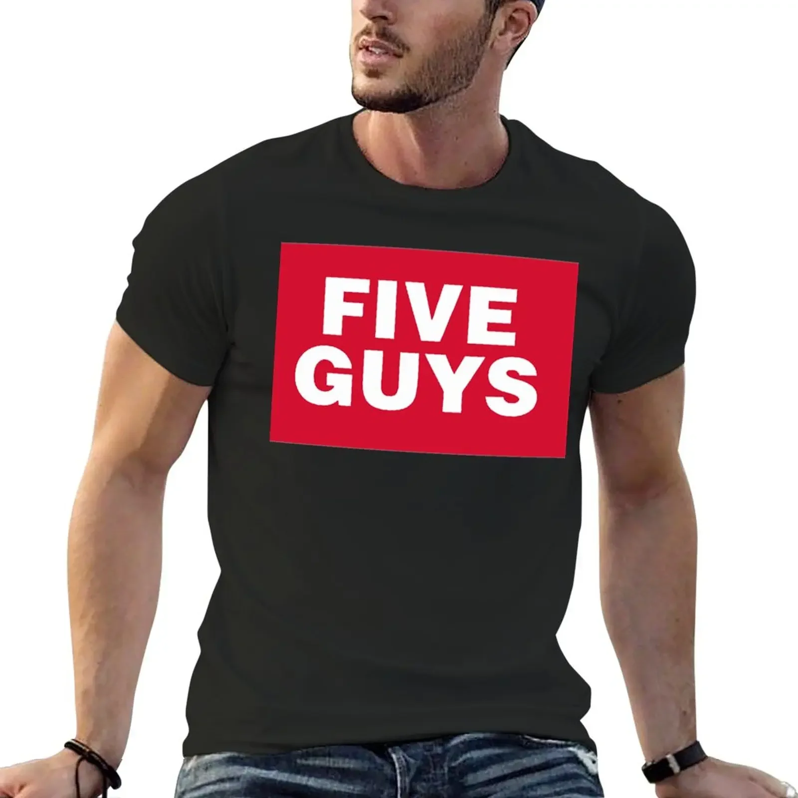 

Five Guys Logo Essential T-Shirt anime sports fans mens big and tall t shirts