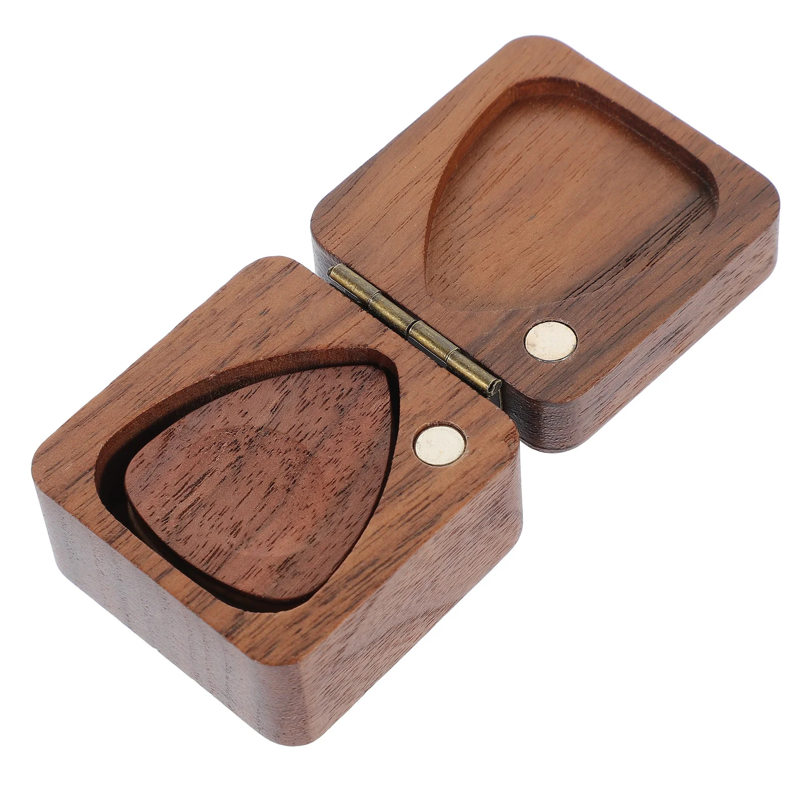 

1Set Guitar Picks Box Wooden Small Thick Electric Guitar Picks Durable Kit for Acoustic Electric Players Ukulele Pick