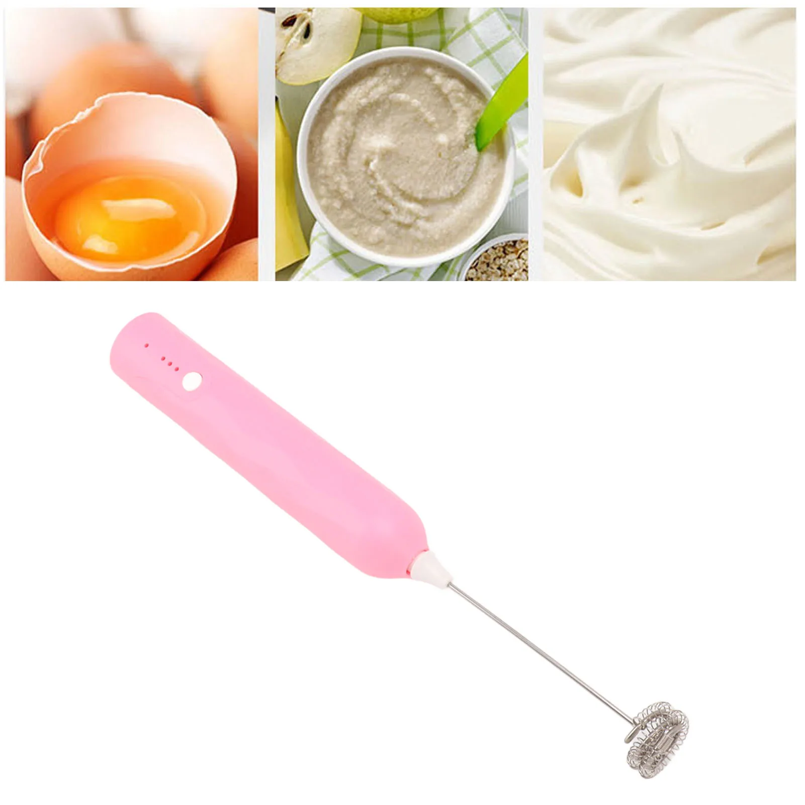 

Small Household Egg Beater Mini Multifunctional Blender Handheld Electric Stirrer Foam Maker Whisk Cordless Milk Coffee Foamer