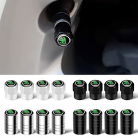 4pcs Metal Car Wheel Tire Valve Caps Stem Case Covers Accessorie For Skoda S Kodiaq Octavia 2 3 Yeti Karoq Rapid Fabia VII A5 RS